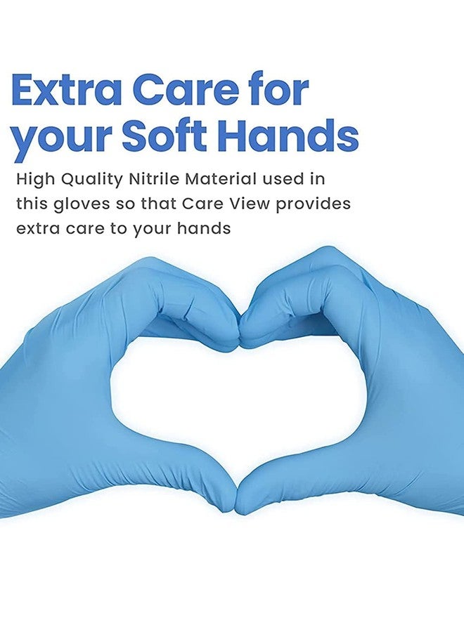 hobf Powder Free Nitrile Hand Gloves,Surgical gloves, (Large Blue, Pack of 100 Pcs.) HOBF100-BL-NT-12-L - Image 4